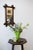 Antique Elongated Cross-hatch Mirror, Circa Early 20th Century. This exaggerated folk frame is constructed from leftover...