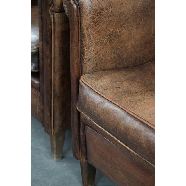 Vintage Sheepskin Armchairs, Set of 2 For Sale - Image 15 of 18