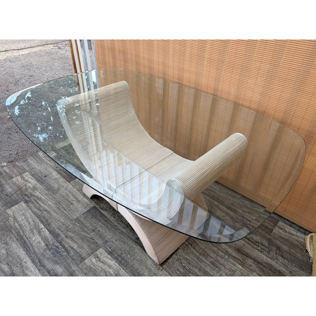 Coastal Style Pencil Reed Coffe Table in the Betty Cobonpue Manner. Circa 1980's. For Sale - Image 16 of 17
