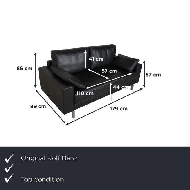 The Rolf Benz Vida two-seater sofa is the ideal choice for those who appreciate clean lines and maximum flexibility....