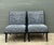 This elegant pair of vintage slipper chairs from the 1950s reflects the refined modernism associated with designs after...
