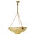 Molded Glass Bowl Pendant Light with Floral Design, 1890s For Sale - Image 9 of 9
