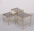 Metal Hollywood Regency French Brass Nesting Tables, 1970s, Set of 3 For Sale - Image 7 of 9