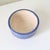 Signed Wabi Sabi Studio Pottery Bowl in Deep Periwinkle Blue Glaze & Wheel-Thrown Texture For Sale - Image 14 of 15