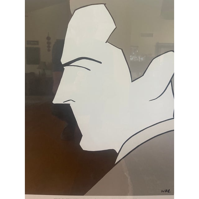 Mid-Century Modern Museum of the City of New York John Barrymore in General Crack by William Auerbach-Levy Poster For Sale - Image 3 of 7