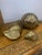 Vintage Set of 3 Brass Sea Shell Sculptures. Large: 8” x 6” x 3.75” Medium: 5” x 3.5” x 2.25” Small: 4” x 2.5” x 2”