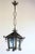 Arts and Crafts Wrought Iron and Blue Glass Lantern Pendant, 1890s For Sale - Image 15 of 15