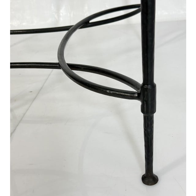 Attributed to Mario Papperzini for Janus Et Cie Iron & Glass Round Dining Table For Sale - Image 16 of 18