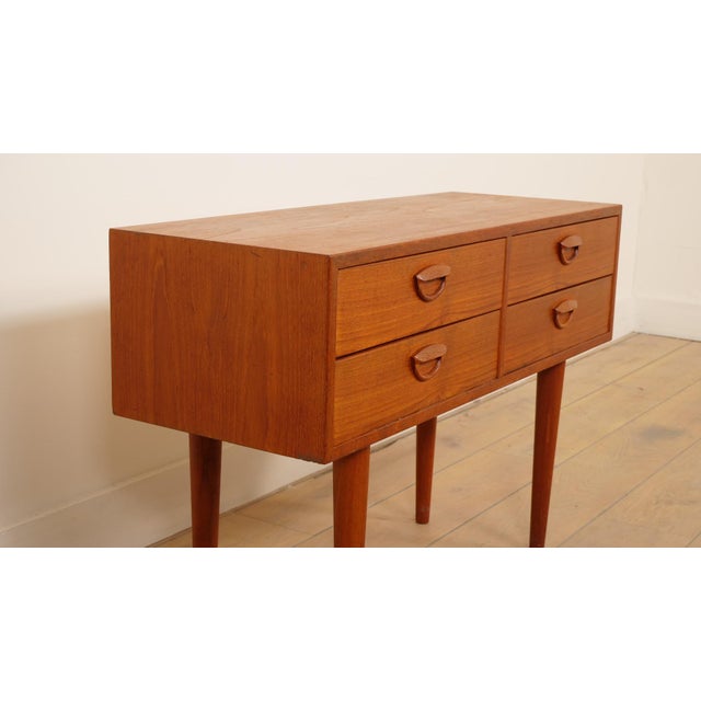 1960s Vintage Danish Chest of Drawers in Teak, 1960 For Sale - Image 5 of 10
