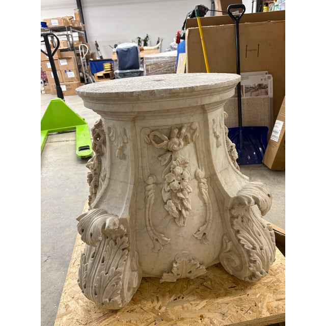 Carrera Marble Pedestal For Sale - Image 11 of 16