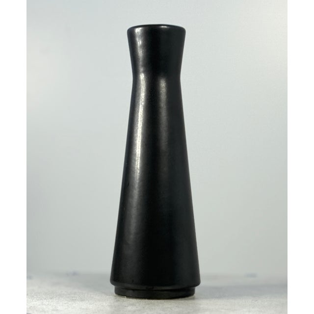 Vintage Ceramic Vases in Black and White by Jan Bontjes Van Beek for Dr. Ing. Alfred Ungewiss, Germany, 1960s, Set of 2 For Sale - Image 6 of 9