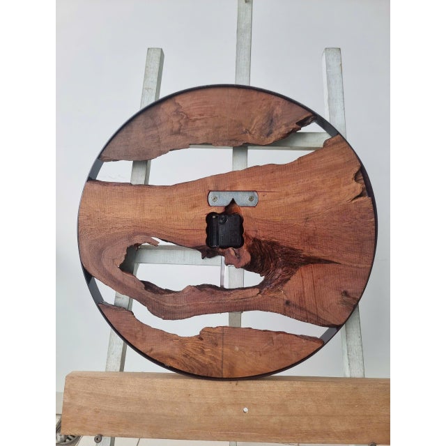 Flow of Time – One-of-a-Kind Handcrafted Driftwood Wall Clock Sculpture For Sale - Image 10 of 18