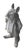 2000 - 2009 Vintage Cast Iron Anthropomorphic Gentleman Dandy Mouse Garden Statue For Sale - Image 5 of 12