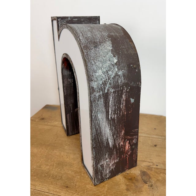 Vintage Illuminated Advertising Letter N, 1960s For Sale - Image 6 of 15
