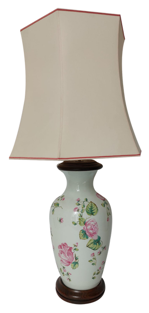 Epoque Table Lamp with Flowers, 1960s
