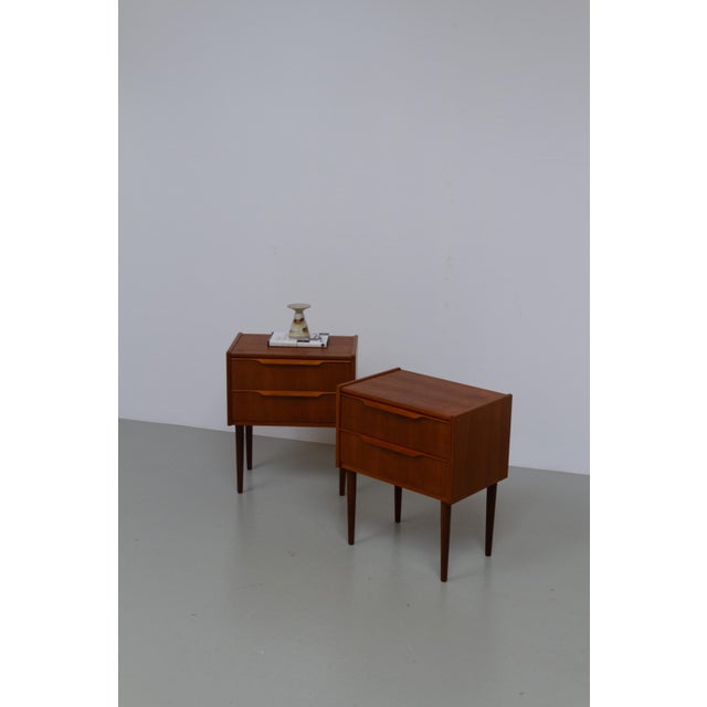 Danish Modern Teak Nightstands by A. Bjerrum & Søn, 1960s, Set of 2 For Sale - Image 9 of 18