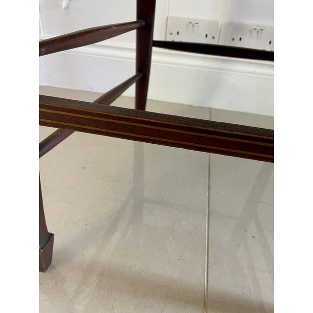 Antique Edwardian Inlaid Mahogany Armchair, 1900s For Sale - Image 13 of 16