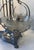 Mid 20th Century Vintage Silver Metal and Crystal Epergne For Sale - Image 5 of 12