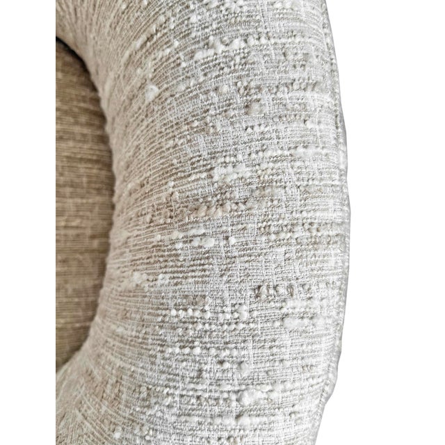 Contemporary Modern Cloud Boucle Chaise For Sale - Image 4 of 11