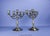 13" Large Vintage Brass Candelabras 5 Arms - Set of 2 For Sale - Image 4 of 6