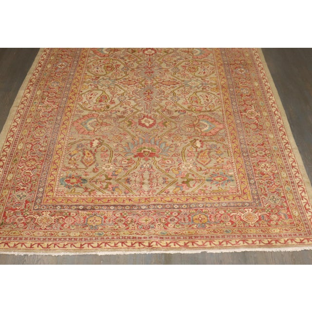 Large Antique Mahal Rug - 8'4" x 16'3" For Sale - Image 14 of 14