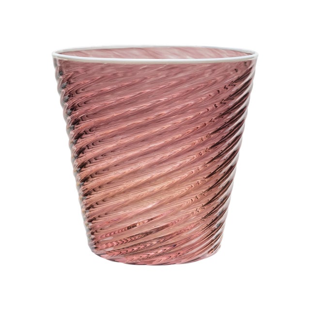 Modern Celerie Kemble Glassware for Chairish Assorted Twisty Cups in Amber/Violet, Set of 6 For Sale - Image 3 of 5