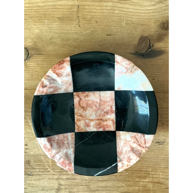Contemporary Vintage Postmodern Geometric Stone Ashtray For Sale - Image 3 of 11