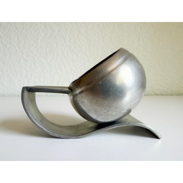 Art Deco Art Deco 1930's Banka Tinwerk Pewter Ashtray For Sale - Image 3 of 10