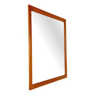 Large Mid-Century Danish Mirror from Silkborg Møbelfabrik, 1960s For Sale