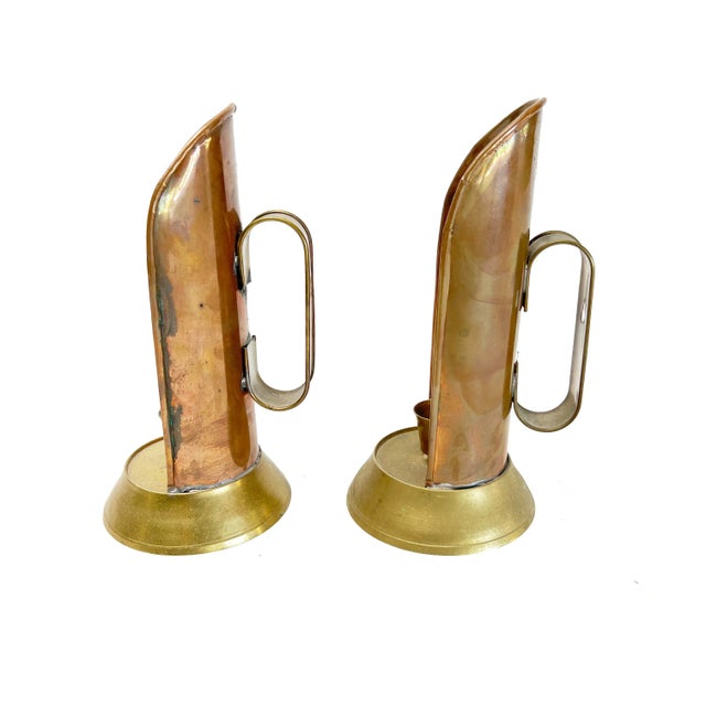 This pair of 1970s reflector candle holders offer a nice throw back design with a 70s twist. This design began in the...