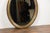Wood Midcentury Irish Oval Gold and Black Mirror with Diamanté Décor For Sale - Image 7 of 12