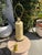 Vintage Greek Key Gold Leaf Column Table Lamp For Sale - Image 12 of 16