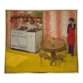 1970s Elise Manville Painting For Sale