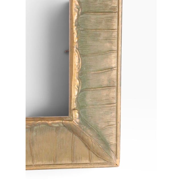 Antique Gesso Gold Gilt Arts and Crafts Frame For Sale In New York - Image 6 of 10