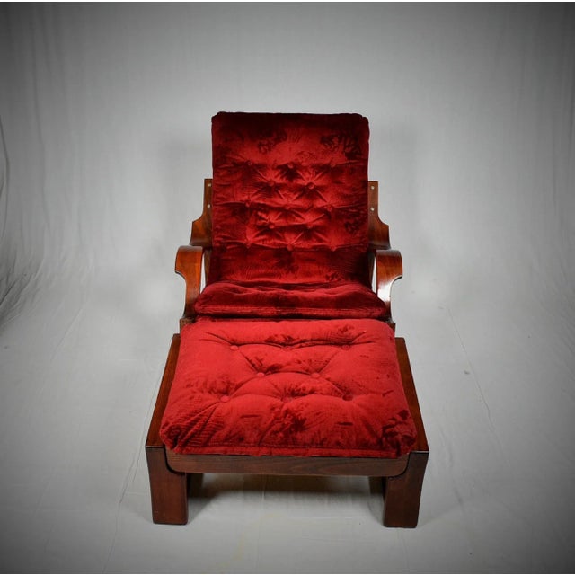 Set of Scandinavain Armchair & Stool, 1960s For Sale - Image 10 of 15