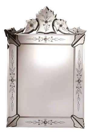 Venetian Mirror Murano Glass "Pulcinella" by Fratelli Tosi