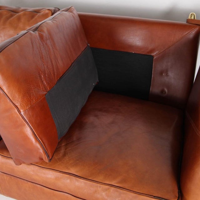 Knole Leather Sofa, 1980s For Sale - Image 16 of 18
