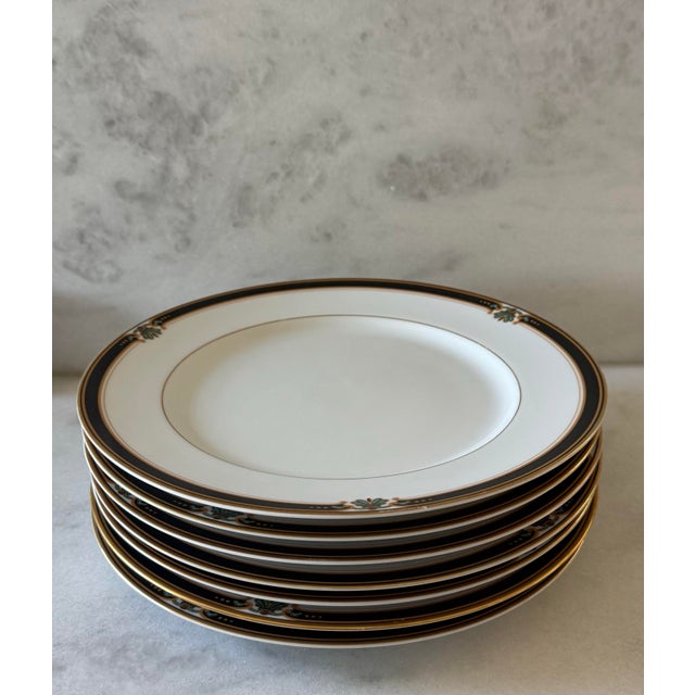 Ceramic Set of 7 Strasbourg Dinner Plates by Royal Sheffield Porcelain For Sale - Image 7 of 9