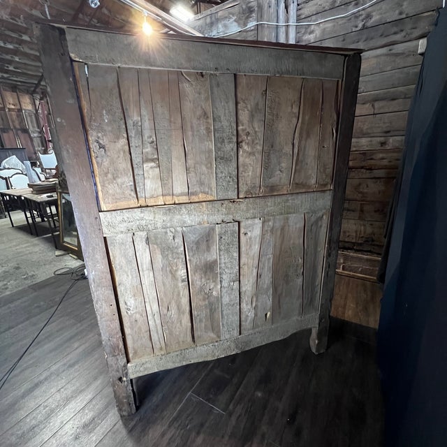 19th Century French Provincial Walnut Carved Open Display Cabinet Hutch For Sale - Image 16 of 16
