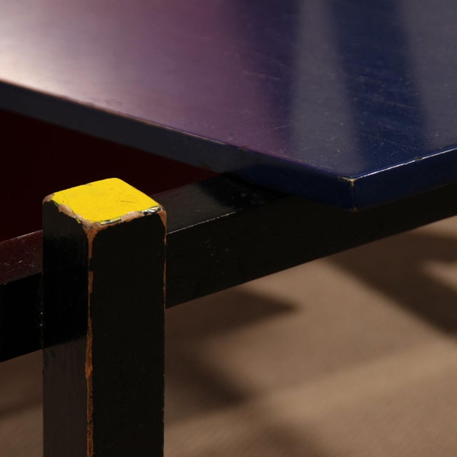 Black Early Red and Blue Chair by Gerrit Rietveld for Cassina, Italy, 1970s For Sale - Image 8 of 11