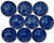 This is a Absolutely Beautiful and Quite Rare to Find Original Matching Set of 9 Antique English Dark Flow Blue...