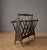 An exquisite vintage folding accordion magazine rack masterfully crafted in Italy during the mid 20th century This...
