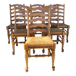 Ladder Back Chairs Set of 6 For Sale