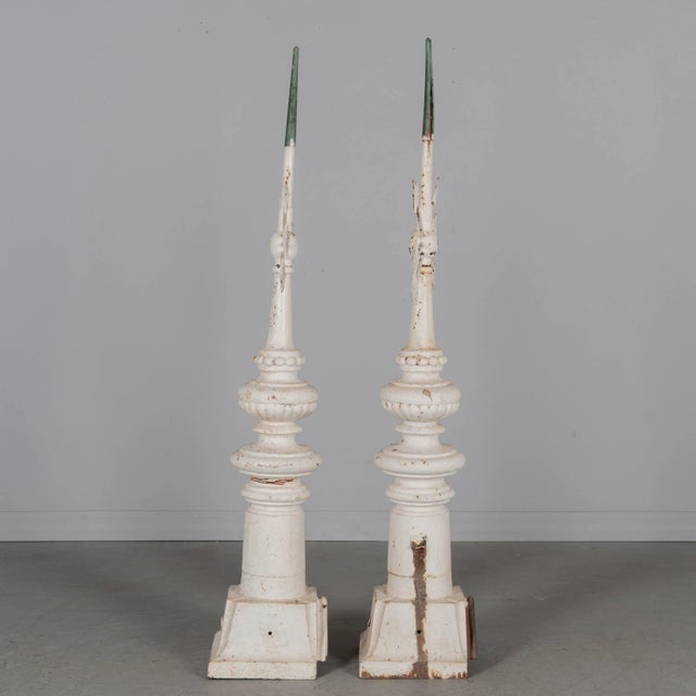 19th Century French Cast Iron Weather Vane, a Pair For Sale - Image 4 of 13