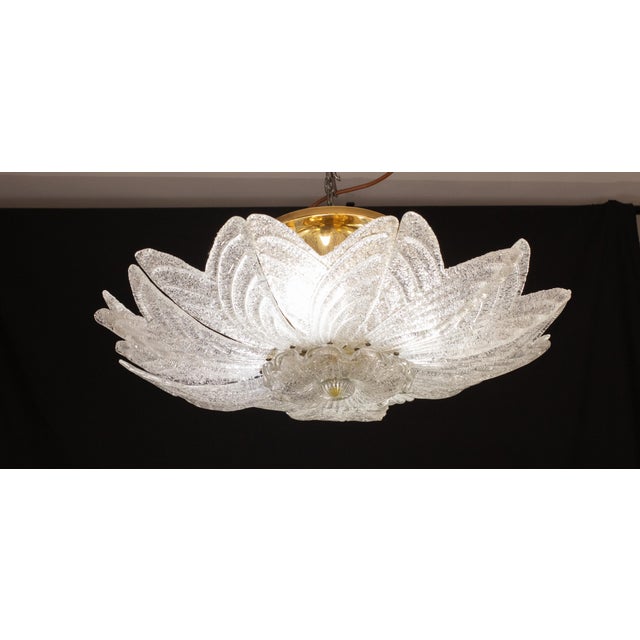 1970s Amalfi Italian Murano Glass Ceiling Light or Chandelier, 1970s For Sale - Image 5 of 12