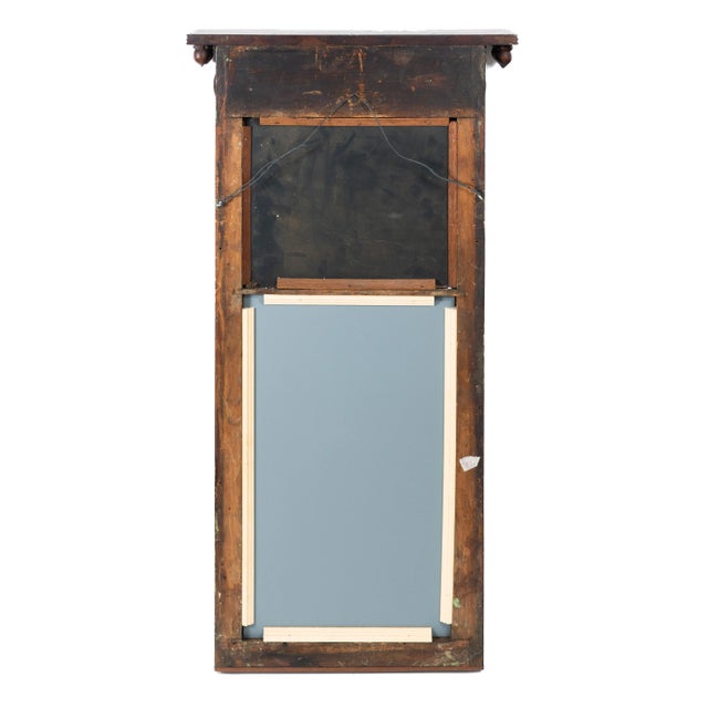 American Early 19th Century American Mahogany Tabernacle Pier Mirror For Sale - Image 3 of 4