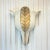 1980s Casa Bique Inlaid Marble Stone and Brass Wall Sconce Lamp For Sale - Image 5 of 13