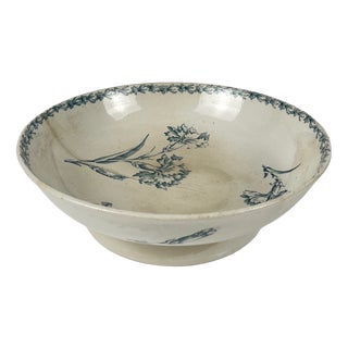 Footed Salad Bowl from KG Lunéville, 1890s For Sale