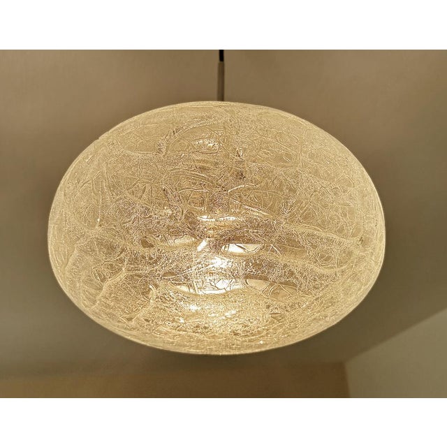 Vintage Murano Glass Pendant Light from Doria, 1970s For Sale - Image 12 of 17