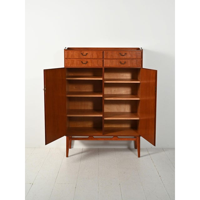 Vintage Scandinavian Mahogany Cabinet, 1950s For Sale - Image 3 of 10